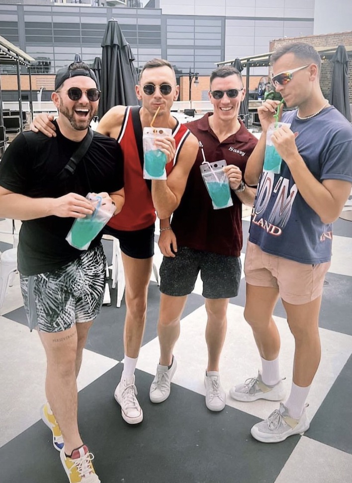 Whatcha pouch at a summer gathering