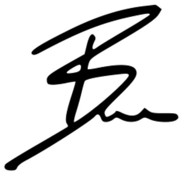 Ben's signature